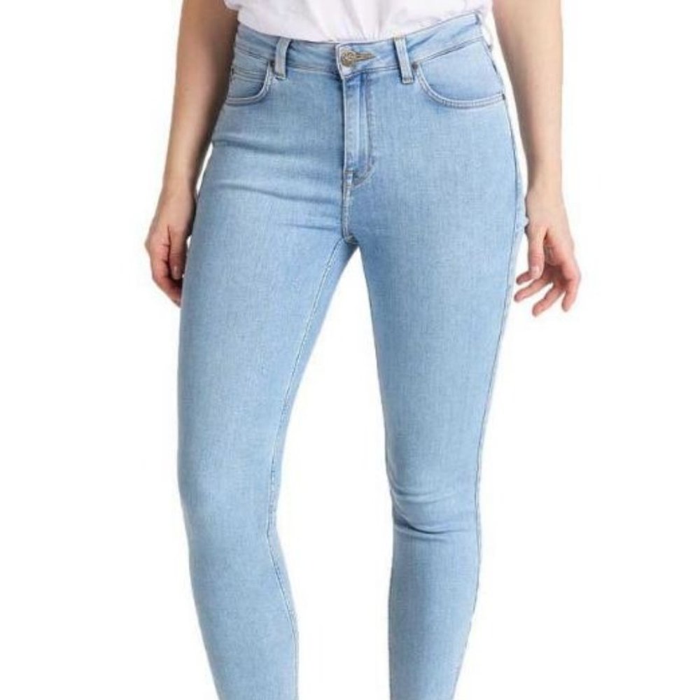 Lee Scarlett High Zip Skinny High Waist 31/33 NWT